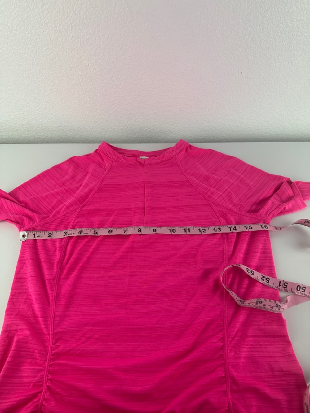 Athleta Bright Pink Short Sleeve Active Top Size Medium - Picture 8 of 8